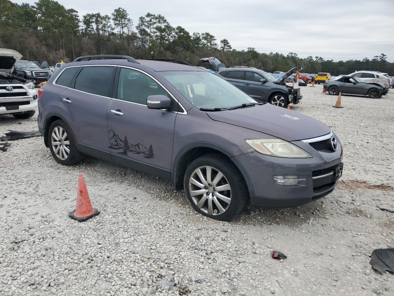 2007 Mazda CX-9 VIN JM3TB28Y770105584 Copart auction photo, side damage thumbnail 4
