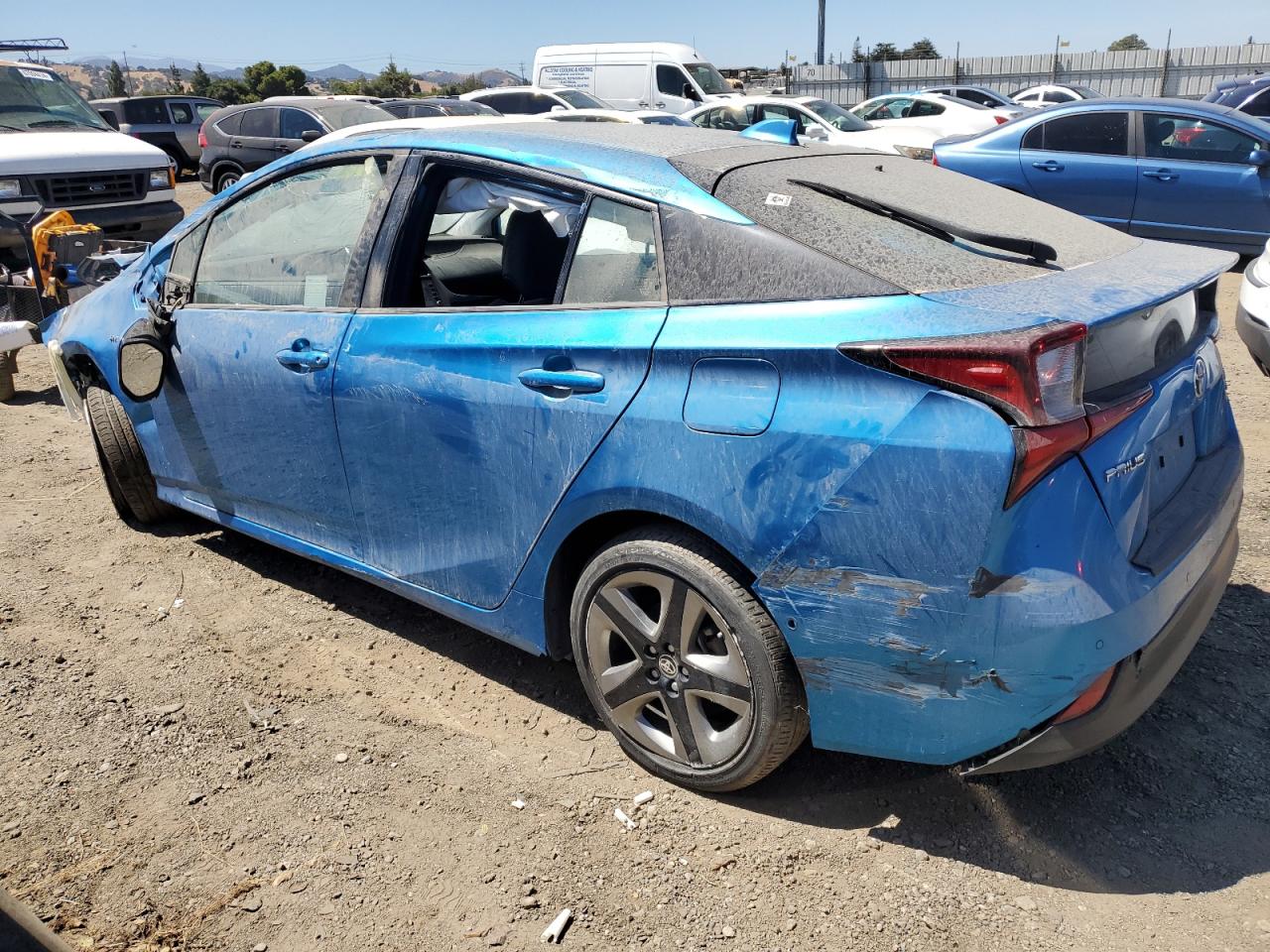 2020 Toyota Prius VIN JTDKARFU8L3123858 Copart auction photo, all over damage thumbnail 2