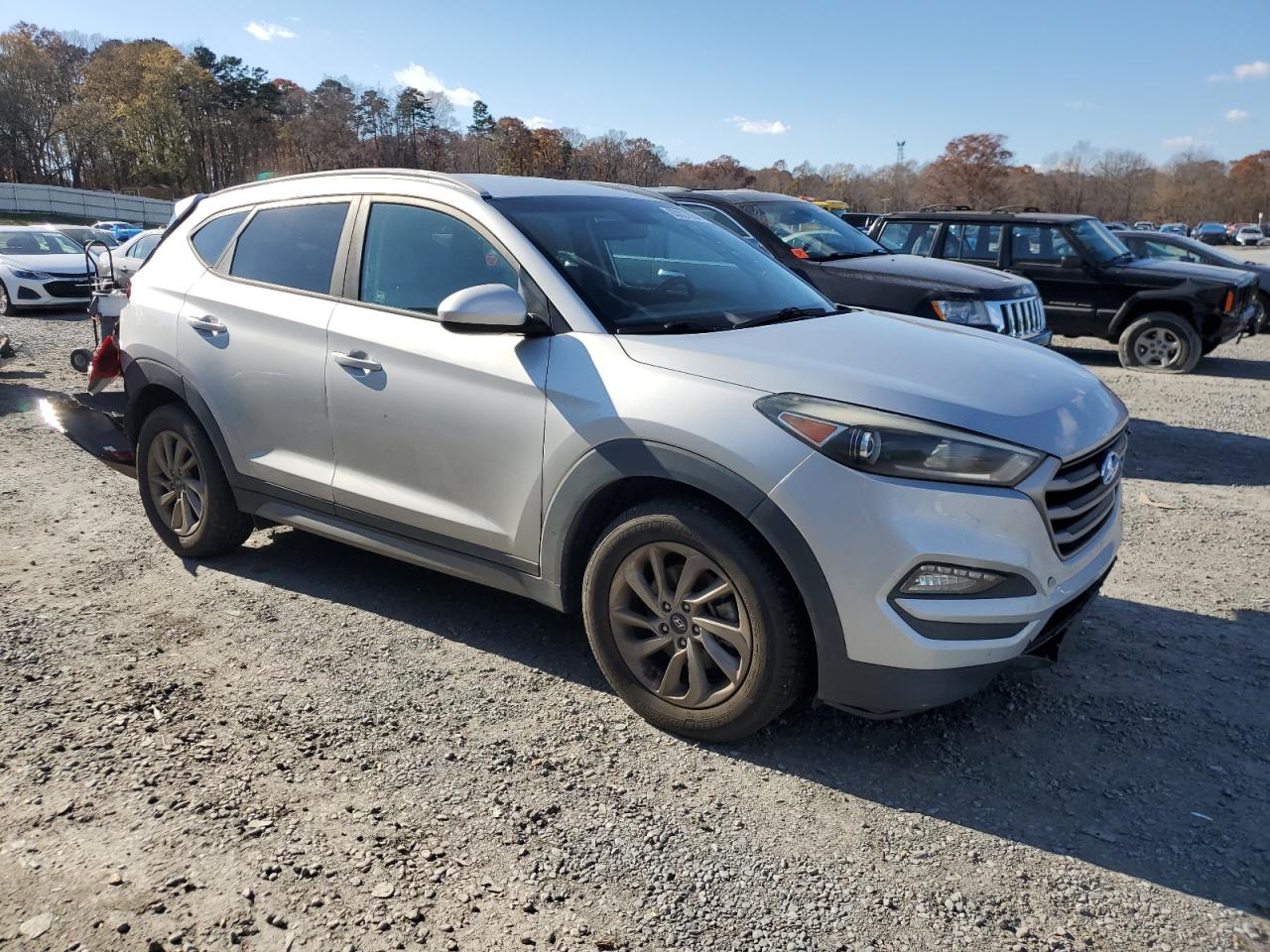 2017 Hyundai Tucson VIN KM8J33A48HU263139 Copart auction photo, rear end / front end damage thumbnail 4