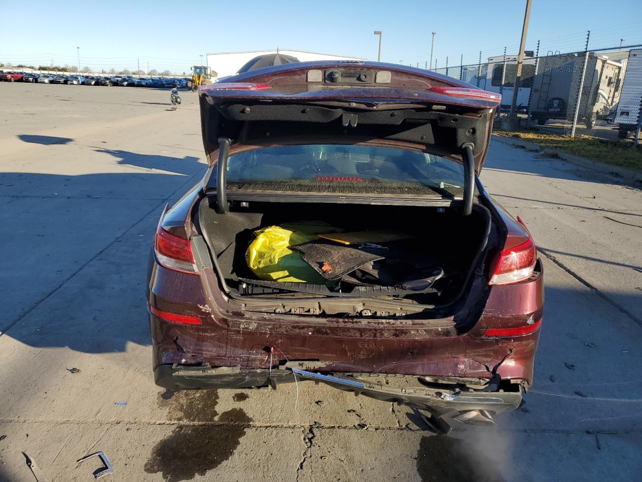 2019 KIA Optima VIN 5XXGT4L30KG375925 Copart auction photo, rear end / front end damage thumbnail 6