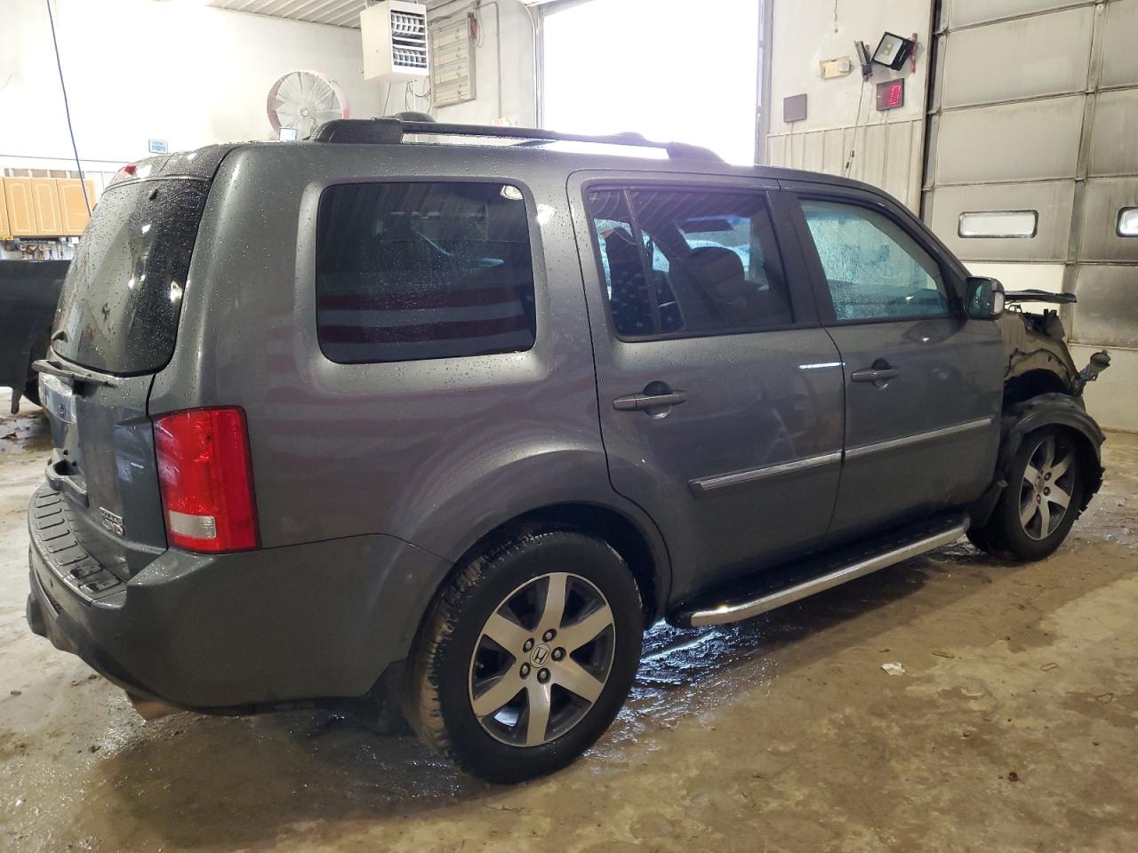2012 Honda Pilot VIN 5FNYF4H94CB027882 Copart auction photo, front end / side damage thumbnail 3