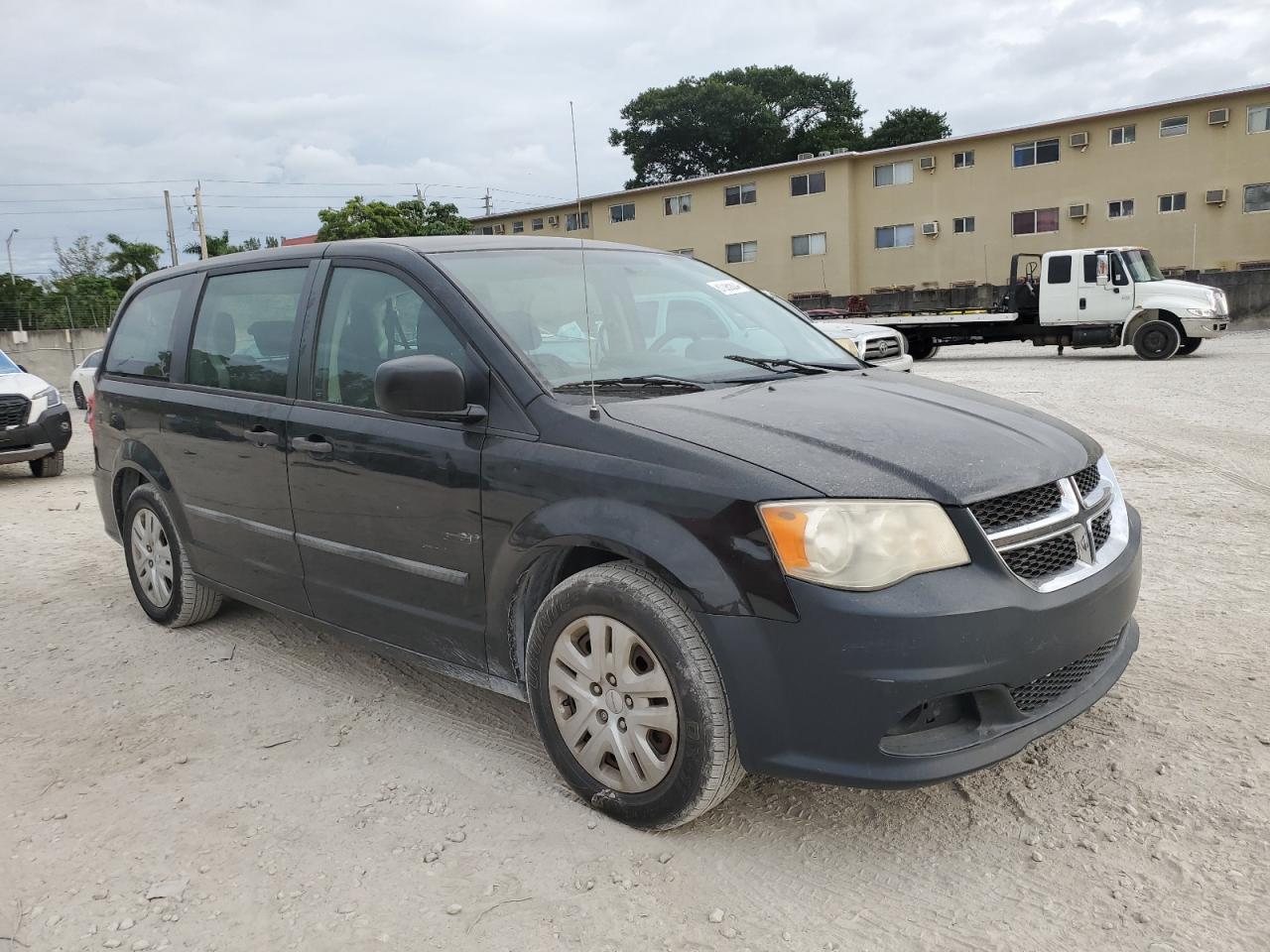 2014 Dodge Caravan VIN 2C4RDGBG7ER366064 Copart auction photo, side / minor dent/scratches damage thumbnail 4
