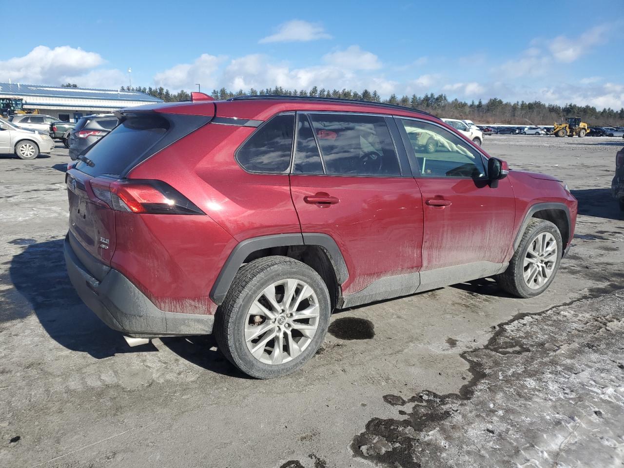 2019 Toyota RAV 4 VIN JTMA1RFV8KD036460 Copart auction photo, side damage thumbnail 3