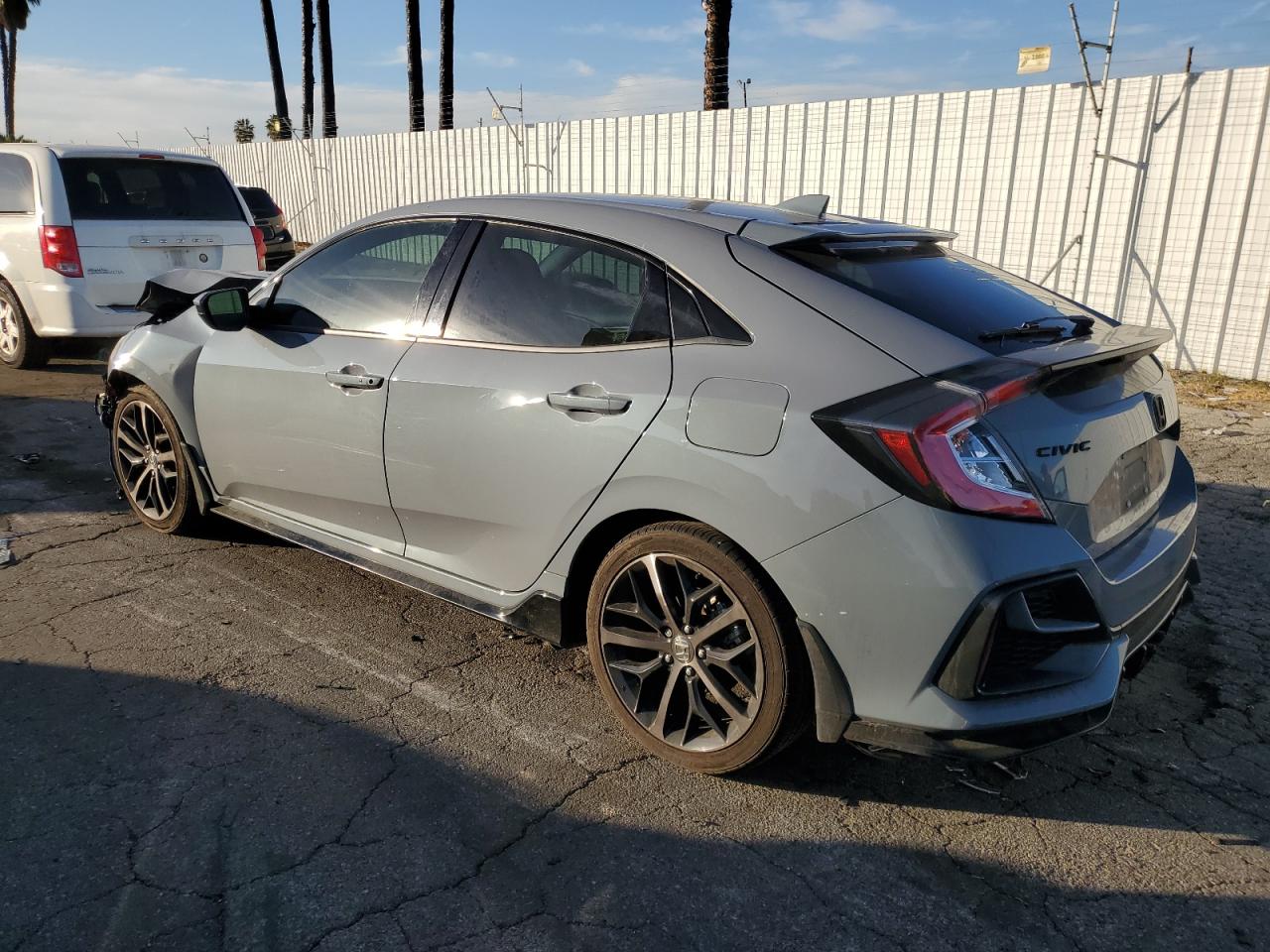 2021 Honda Civic VIN SHHFK7H46MU409632 Copart auction photo, front end / minor dent/scratches damage thumbnail 2