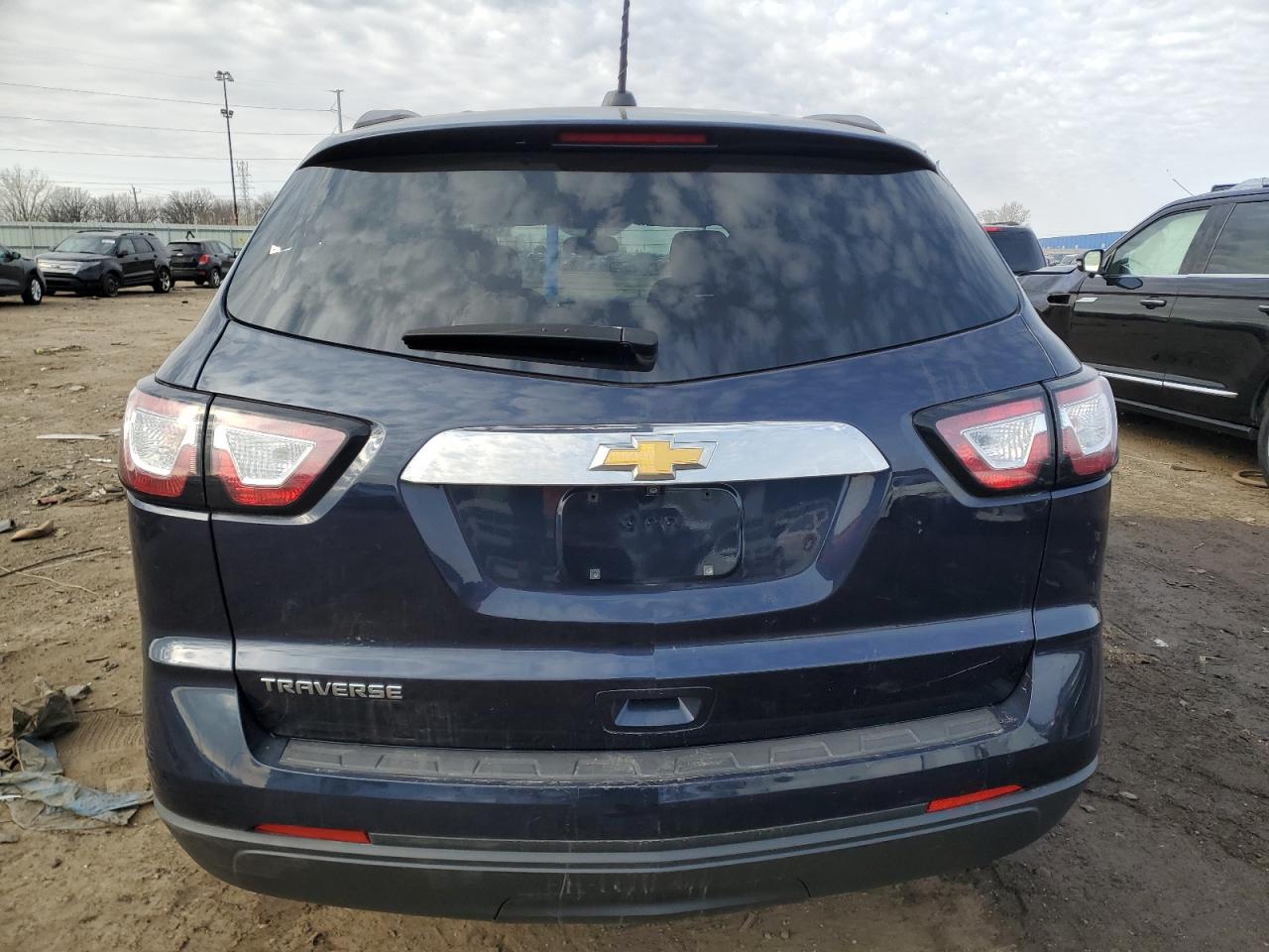 2017 Chevrolet Traverse VIN 1GNKRFED1HJ245027 Copart auction photo, side / rear end damage thumbnail 6
