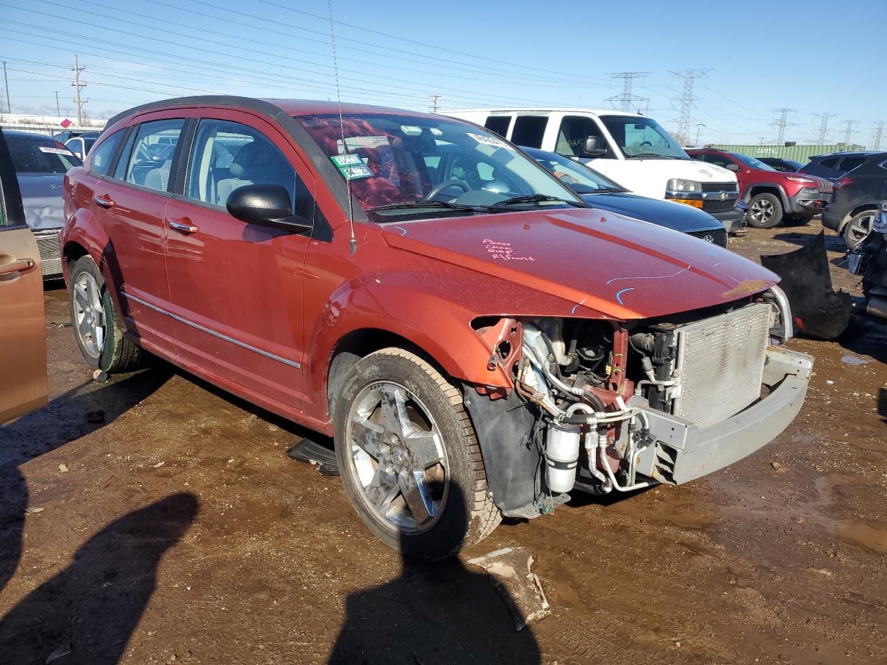 2007 Dodge Caliber VIN 1B3HE78K47D153293 Copart auction photo, front end damage thumbnail 4