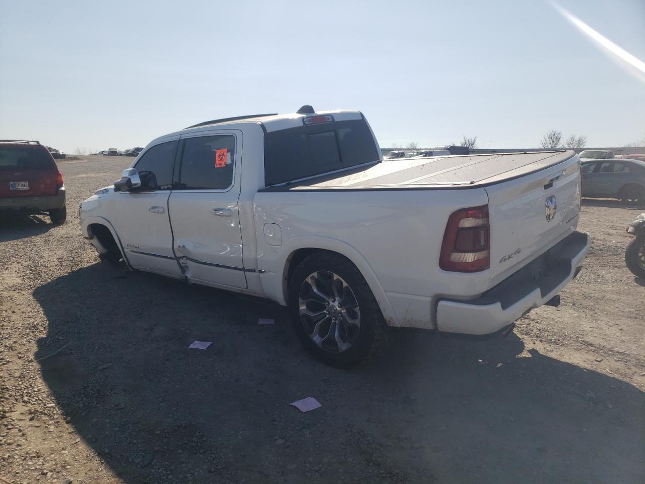 2019 RAM 1500 VIN 1C6SRFHT7KN627050 Copart auction photo, front end / side damage thumbnail 2