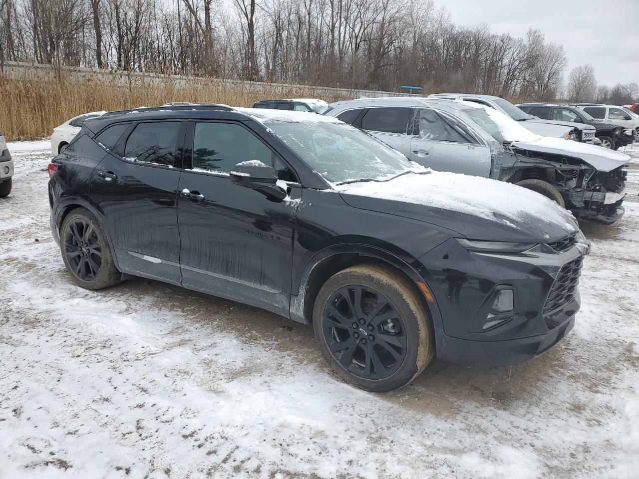 2021 Chevrolet Blazer VIN 3GNKBKRS0MS522491 Copart auction photo, all over damage thumbnail 4