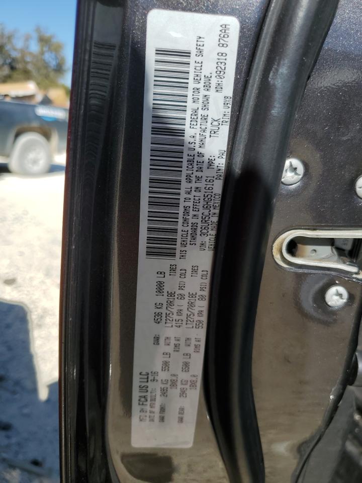2017 RAM 2500 VIN 3C6UR5CJ6HG516161 Copart auction photo, side / minor dent/scratches damage thumbnail 12