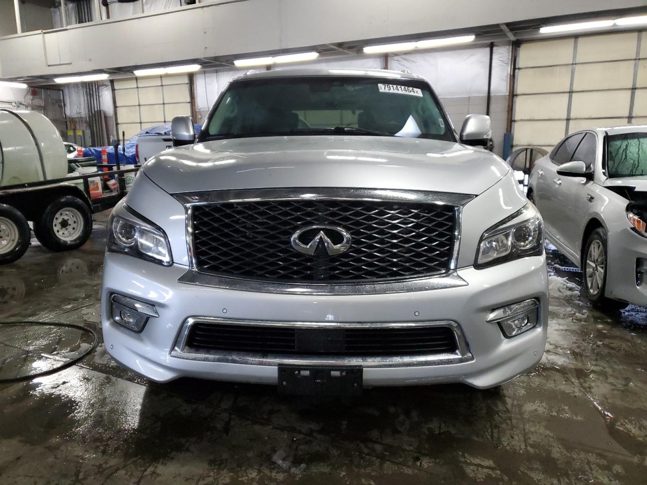 2017 Infiniti QX80 VIN JN8AZ2NE8H9155157 Copart auction photo, front end damage thumbnail 5