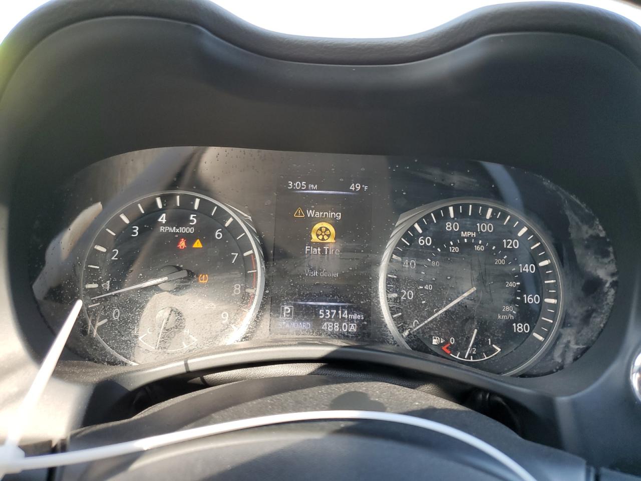 2018 Infiniti Q50 VIN JN1EV7AR0JM433361 Copart auction photo, rear end damage thumbnail 9