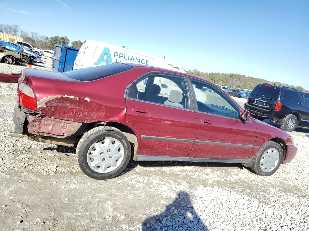 1997 Honda Accord VIN JHMCD5632VC012882 Copart auction photo, rear end / mechanical damage thumbnail 3