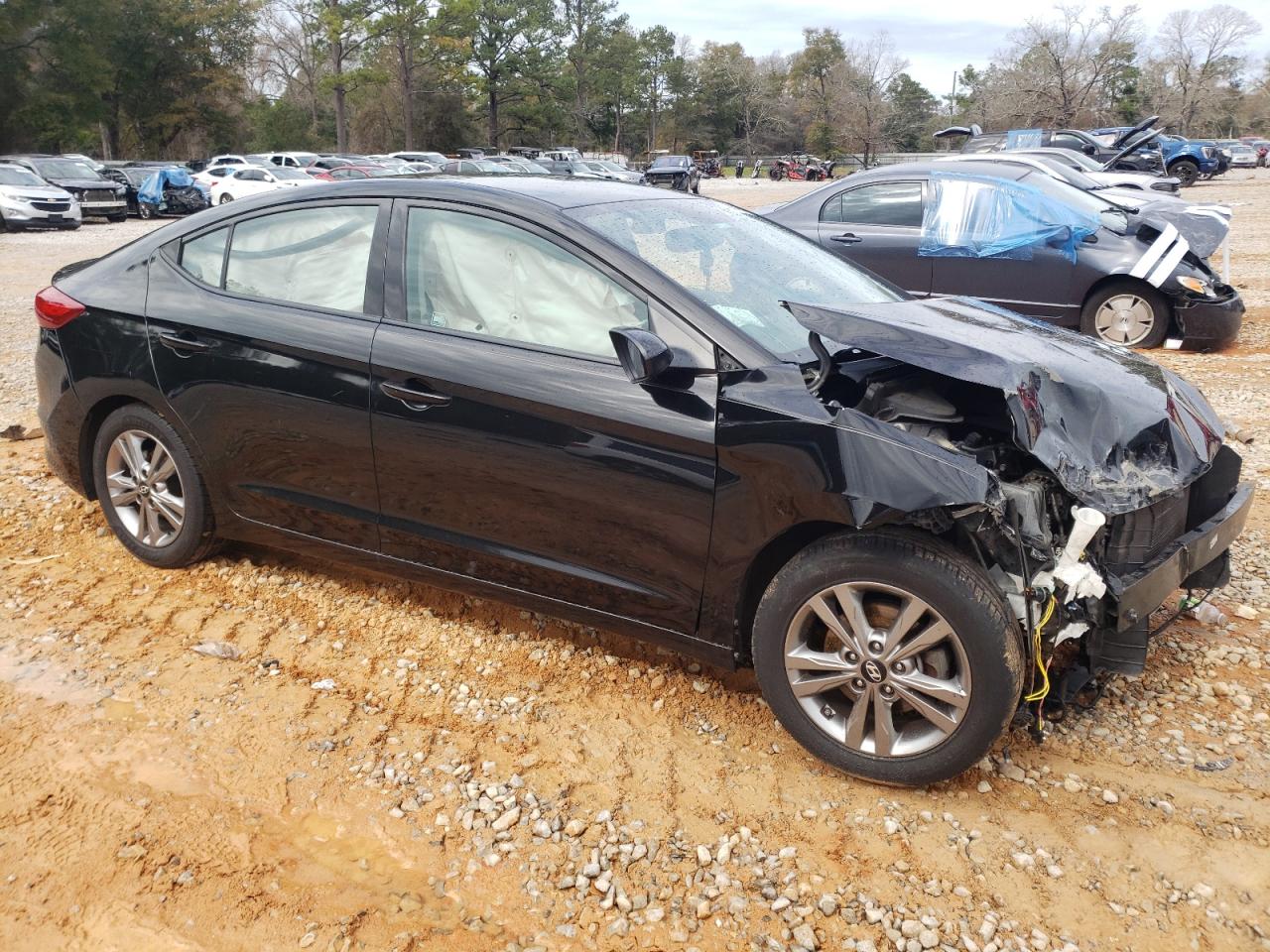 2018 Hyundai Elantra VIN KMHD84LF8JU646118 Copart auction photo, front end damage thumbnail 4