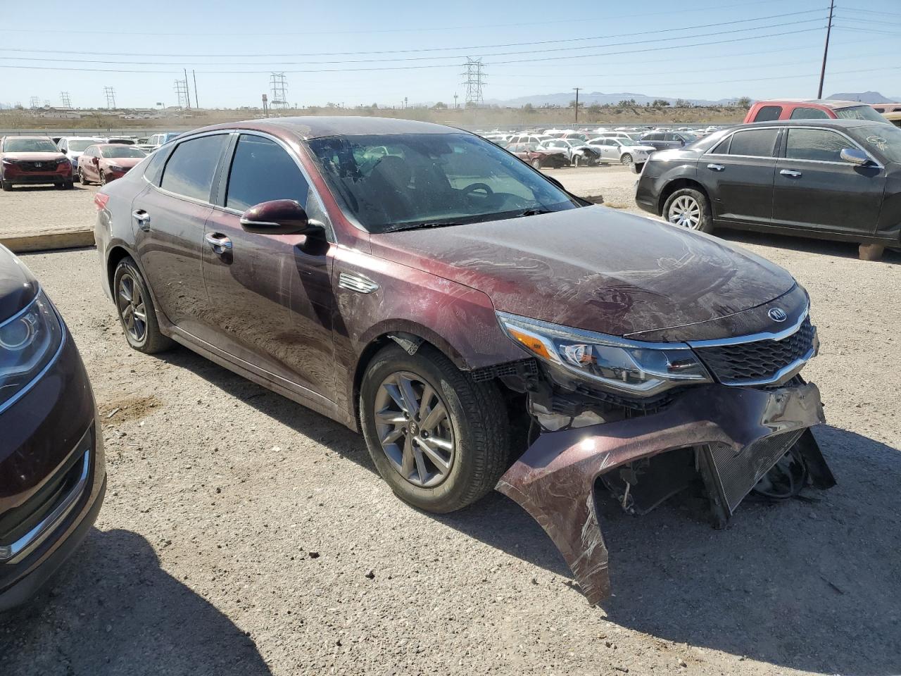 2020 KIA Optima VIN 5XXGT4L38LG387869 Copart auction photo, mechanical / front end damage thumbnail 4