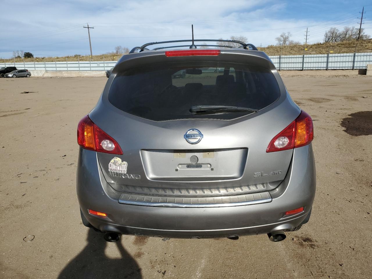 2010 Nissan Murano VIN JN8AZ1MW0AW138185 Copart auction photo, front end / side damage thumbnail 6