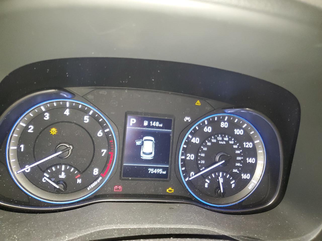 2020 Hyundai Kona VIN KM8K1CAA8LU461034 Copart auction photo, front end damage thumbnail 9