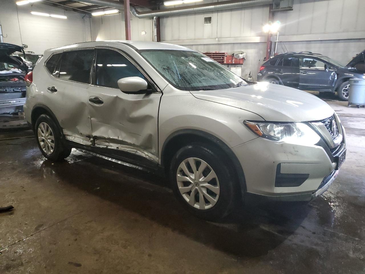 2018 Nissan Rogue VIN KNMAT2MV0JP517028 Copart auction photo, side damage thumbnail 4