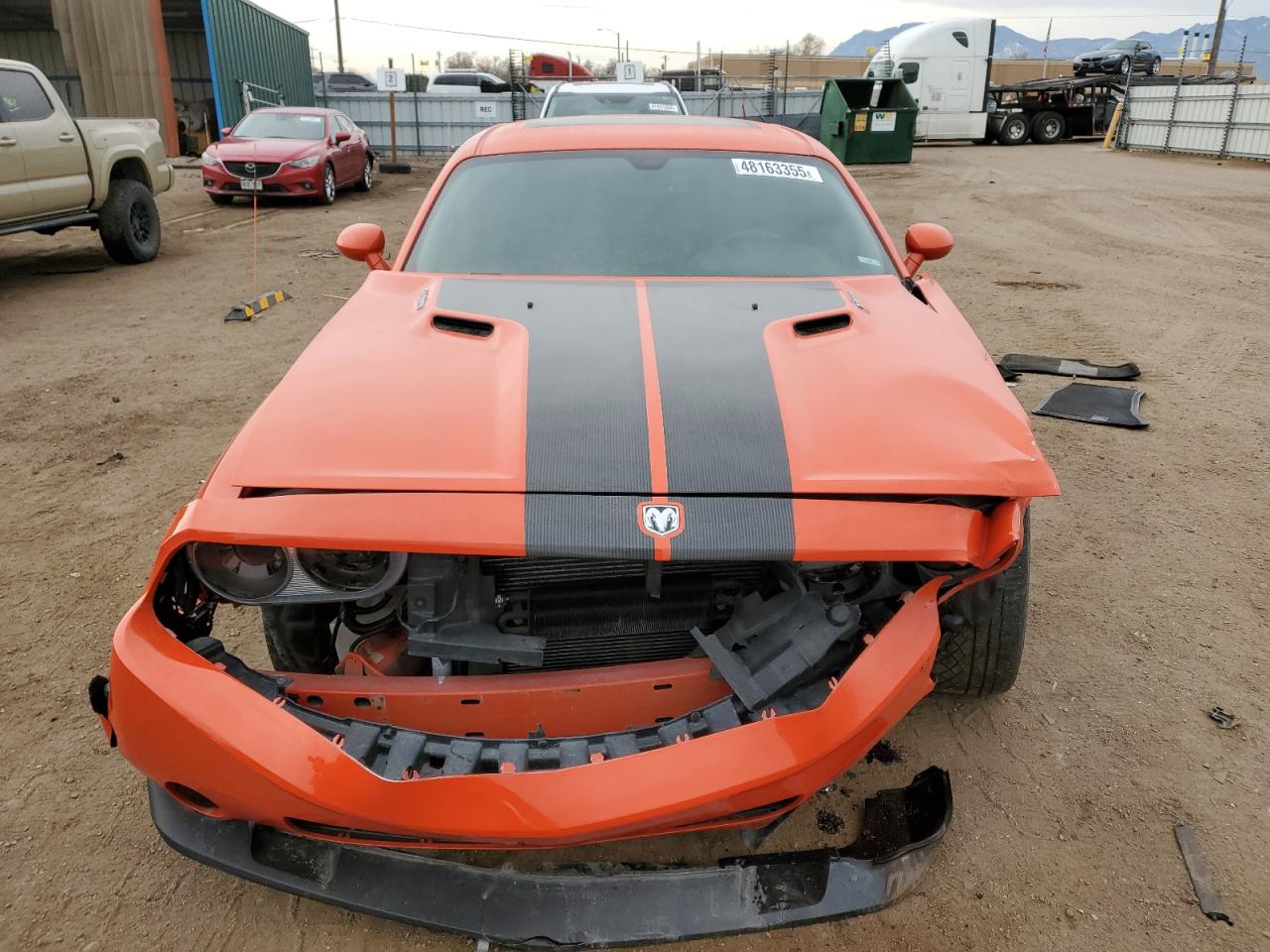 2009 Dodge Challenger VIN 2B3LJ74W49H549440 Copart auction photo, undercarriage / front end damage thumbnail 5
