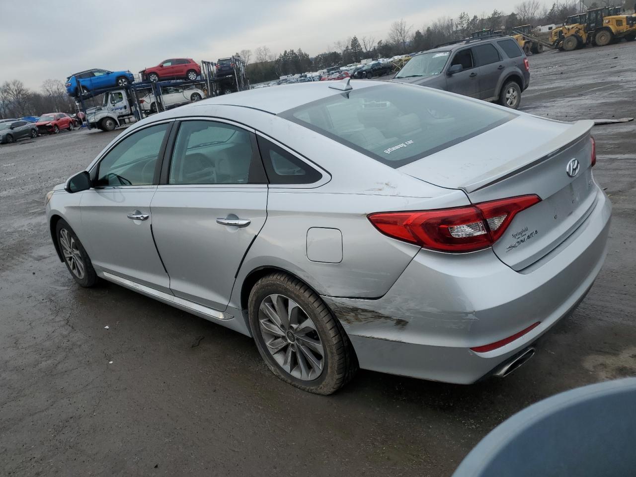 2015 Hyundai Sonata VIN 5NPE34AF7FH236504 Copart auction photo, rear end damage thumbnail 2