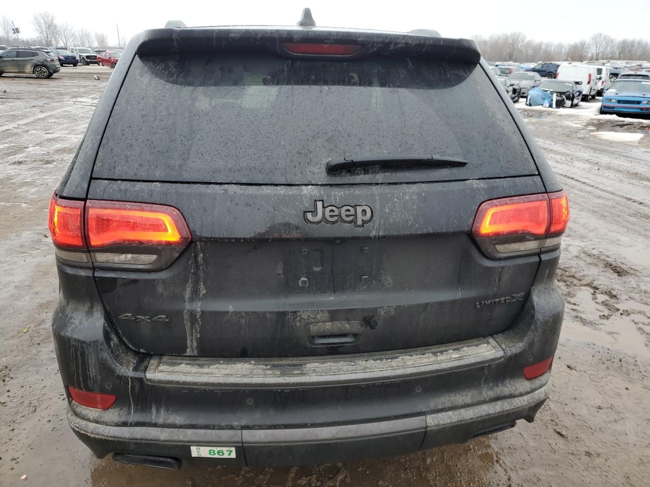 2019 Jeep Grand Cherokee VIN 1C4RJFBG4KC786436 Copart auction photo, front end / side damage thumbnail 6