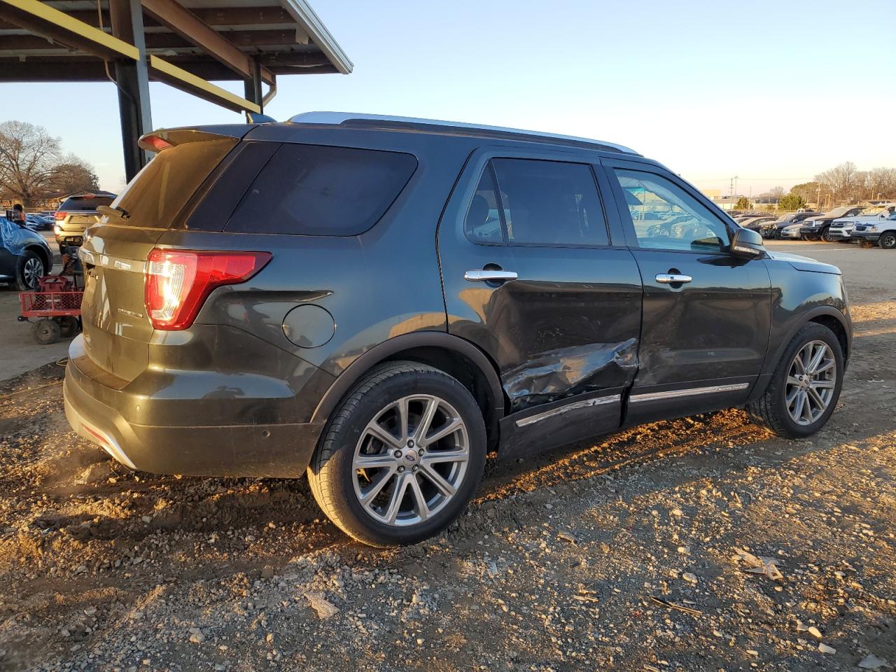 2016 Ford Explorer VIN 1FM5K7F80GGC01416 Copart auction photo, side damage thumbnail 3