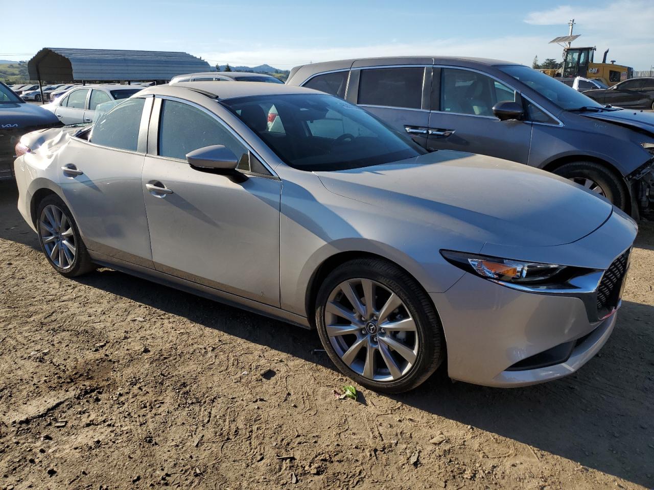 2023 Mazda 3 VIN 3MZBPABM2PM374916 Copart auction photo, top/roof / rear end damage thumbnail 4