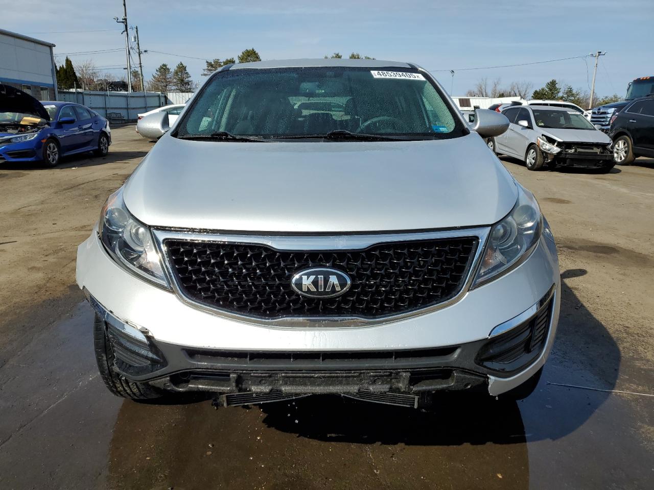 2014 KIA Sportage VIN KNDPBCAC9E7567700 Copart auction photo, front end damage thumbnail 5