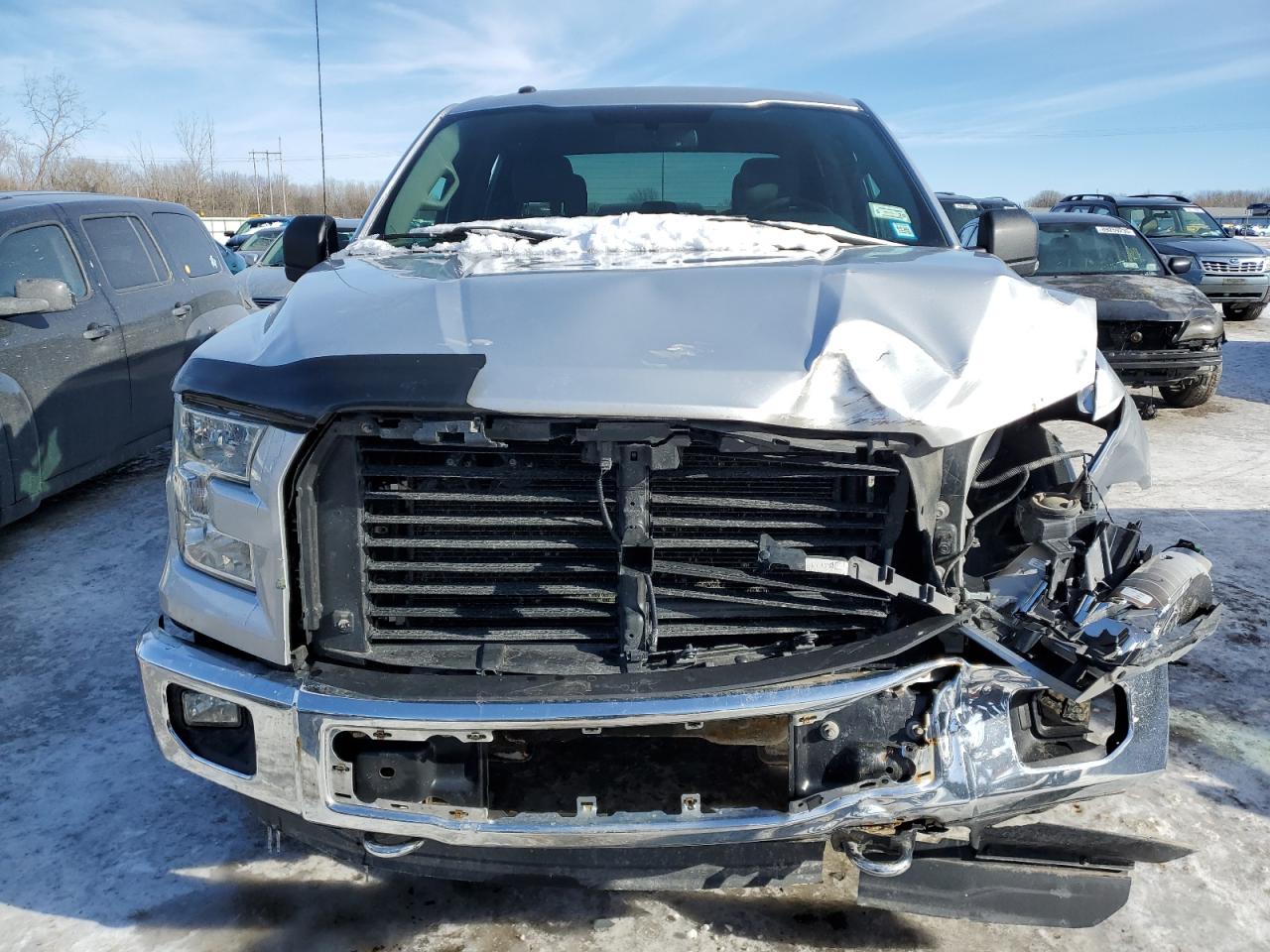 2015 Ford F-150 VIN 1FTFW1EF8FFC20536 Copart auction photo, front end / side damage thumbnail 5