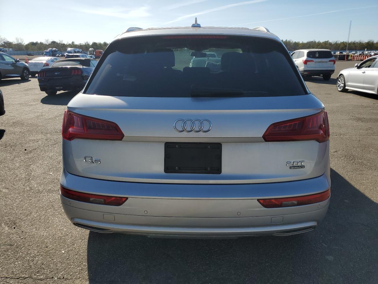 2018 Audi Q5 VIN WA1BNAFY7J2002714 Copart auction photo, front end / side damage thumbnail 6
