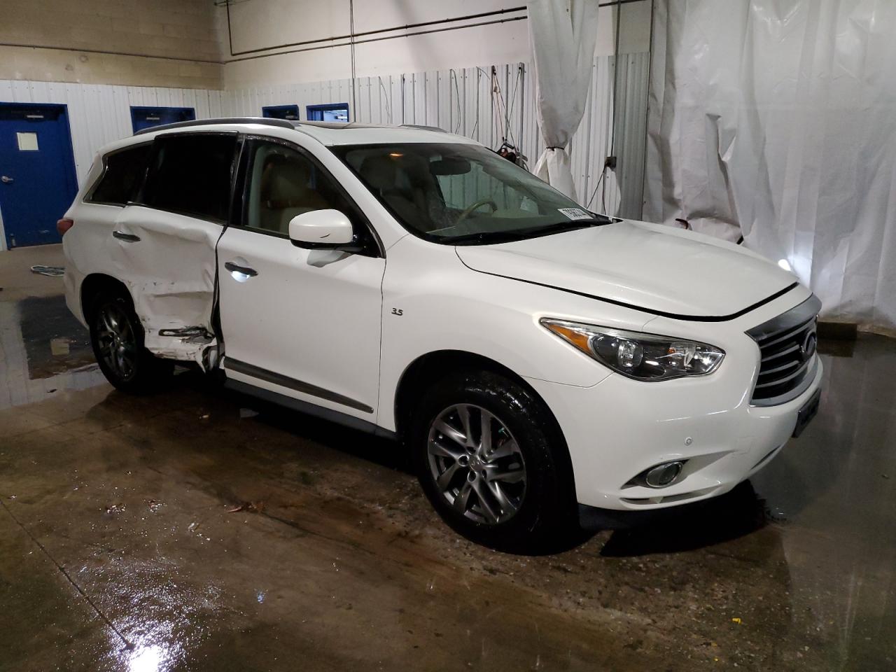 2014 Infiniti QX60 VIN 5N1AL0MM9EC532616 Copart auction photo, side damage thumbnail 4