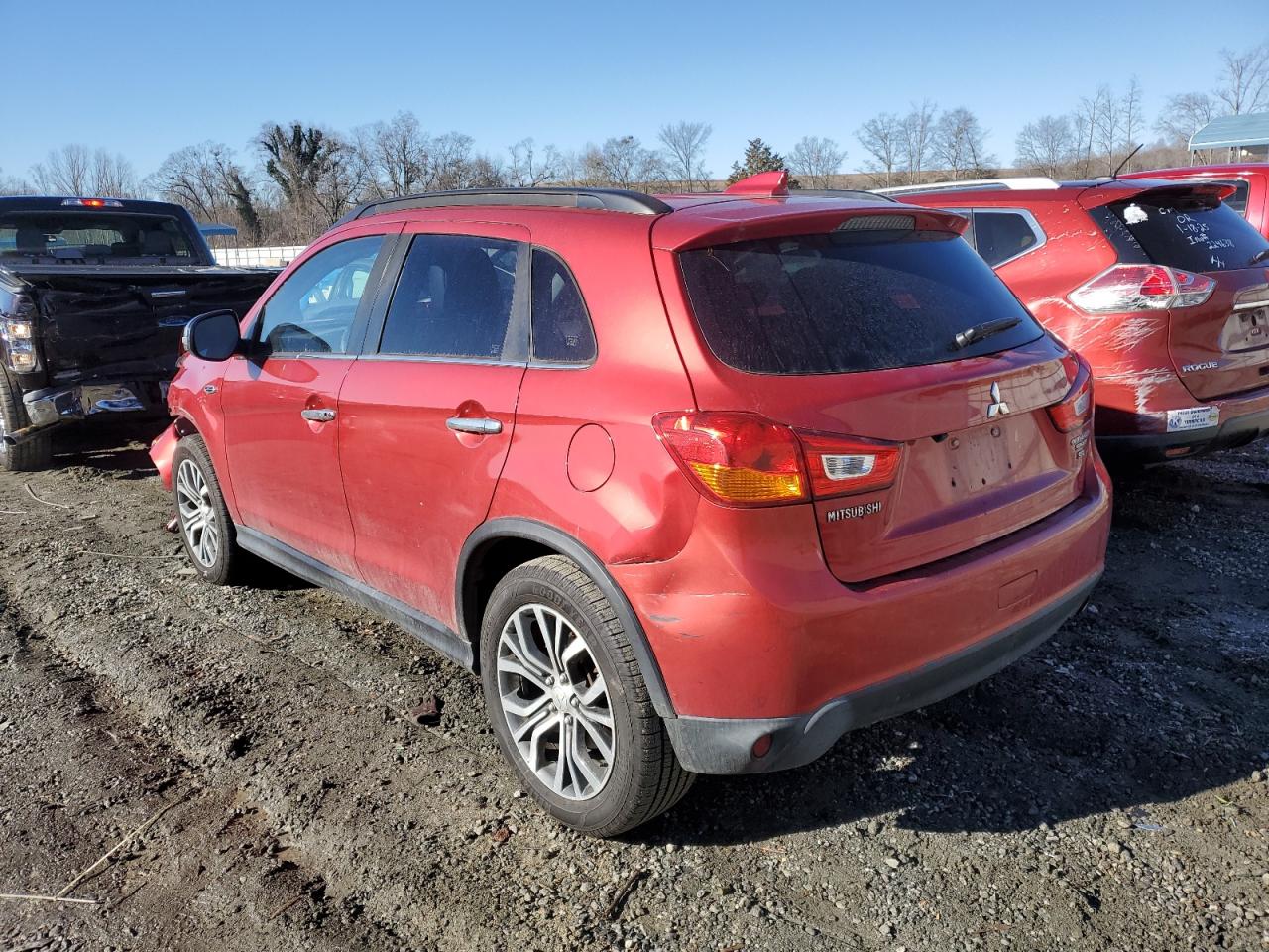 2017 Mitsubishi Outlander VIN JA4AR4AW6HZ060256 Copart auction photo, front end damage thumbnail 2