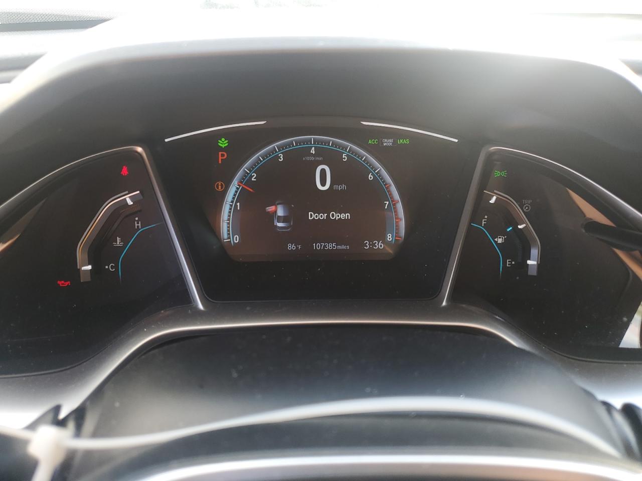 2019 Honda Civic VIN JHMFC1F9XKX011626 Copart auction photo, front end / top/roof damage thumbnail 9