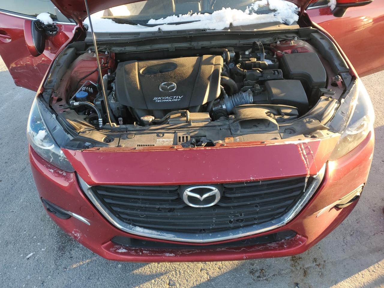 2018 Mazda 3 VIN 3MZBN1L34JM239231 Copart auction photo, side damage thumbnail 11