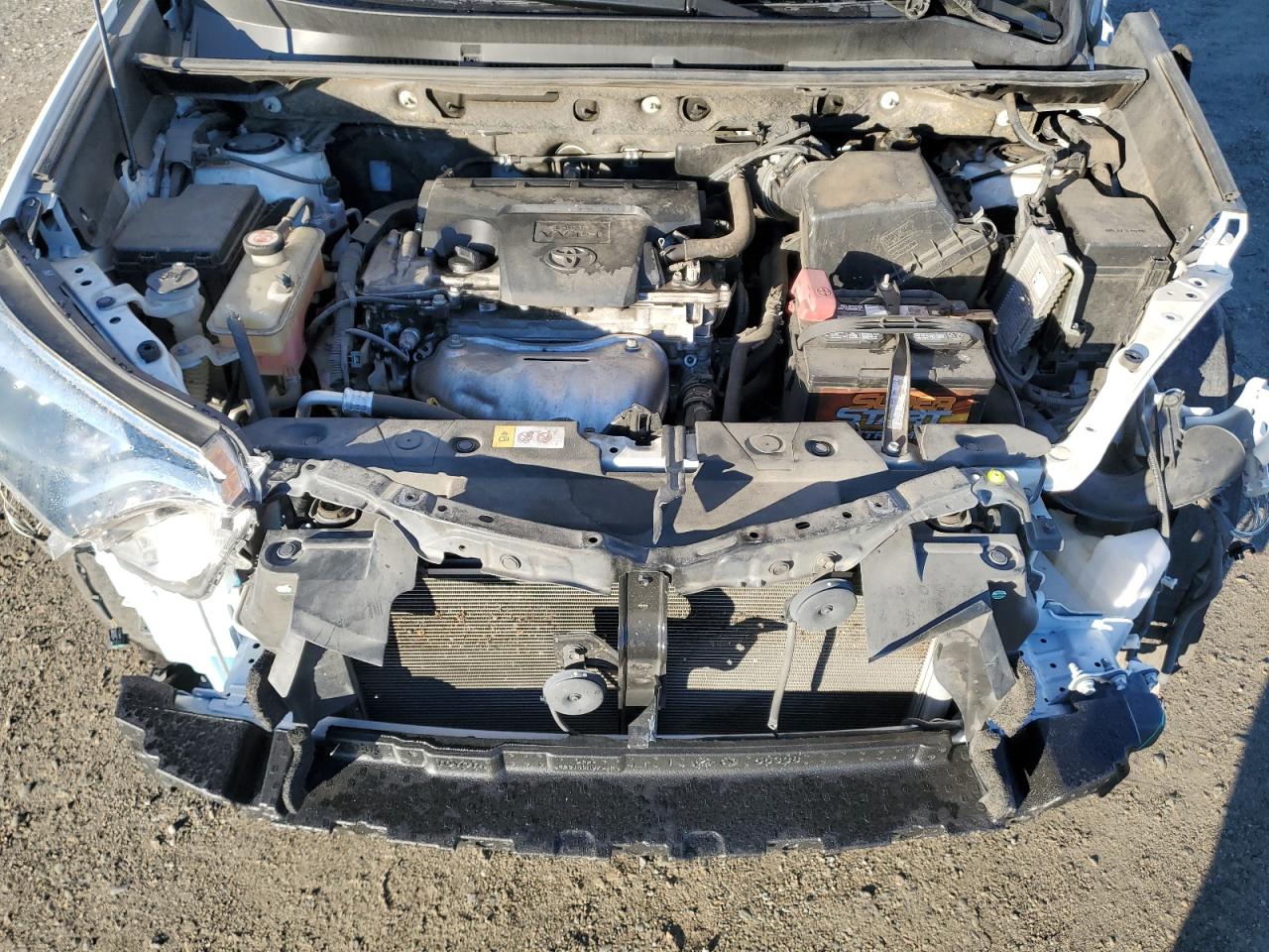 2018 Toyota RAV 4 VIN JTMJFREV9JJ184796 Copart auction photo, front end / side damage thumbnail 11