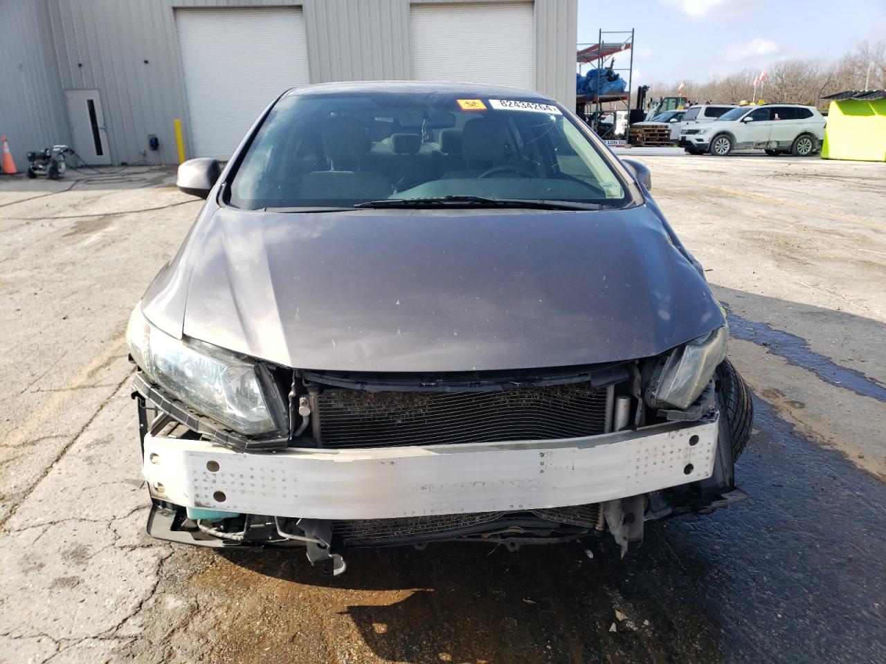 2013 Honda Civic VIN 19XFB2F59DE002460 Copart auction photo, front end / side damage thumbnail 5