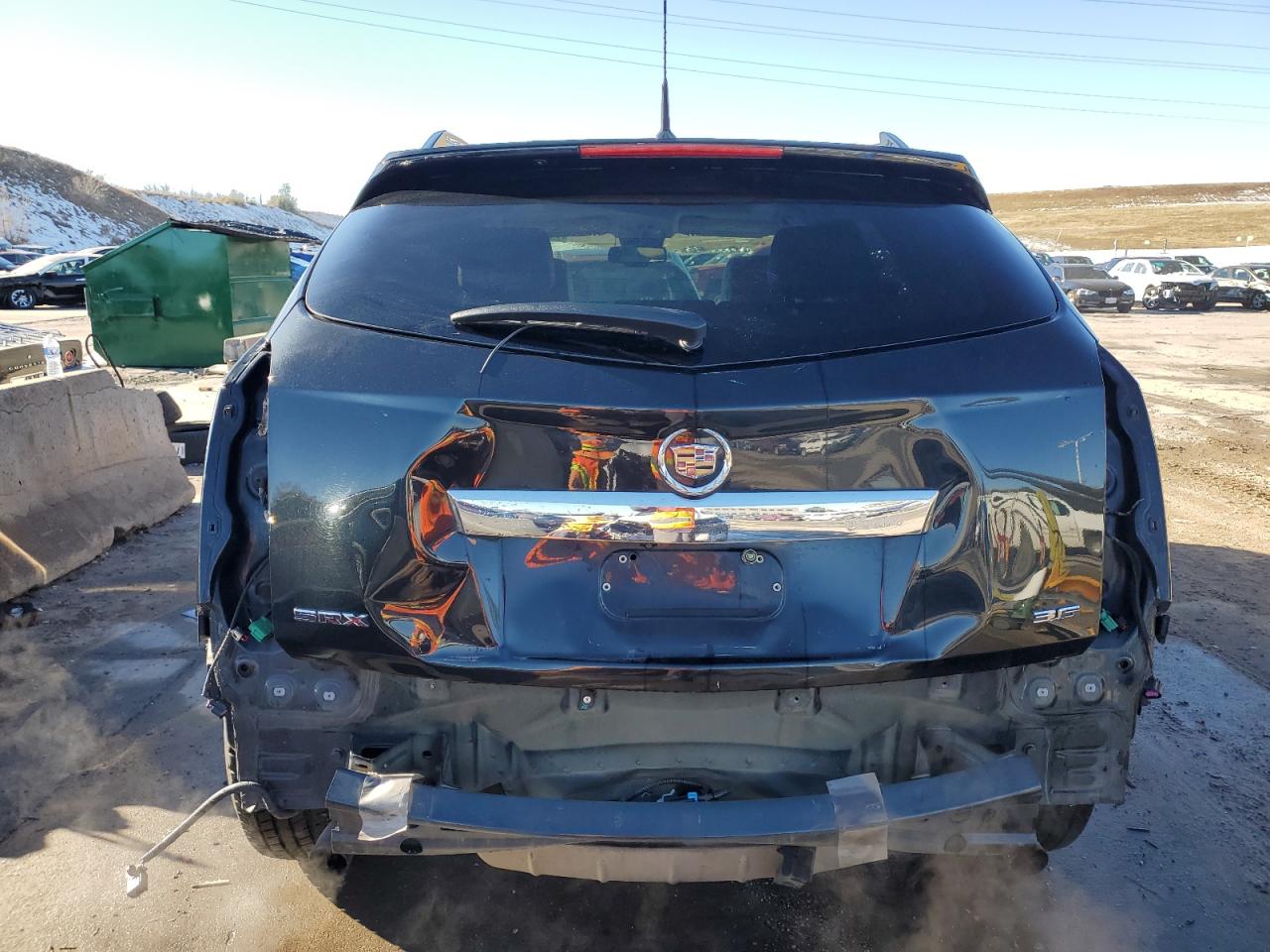 2012 Cadillac SRX VIN 3GYFNAE3XCS579669 Copart auction photo, rear end / side damage thumbnail 6