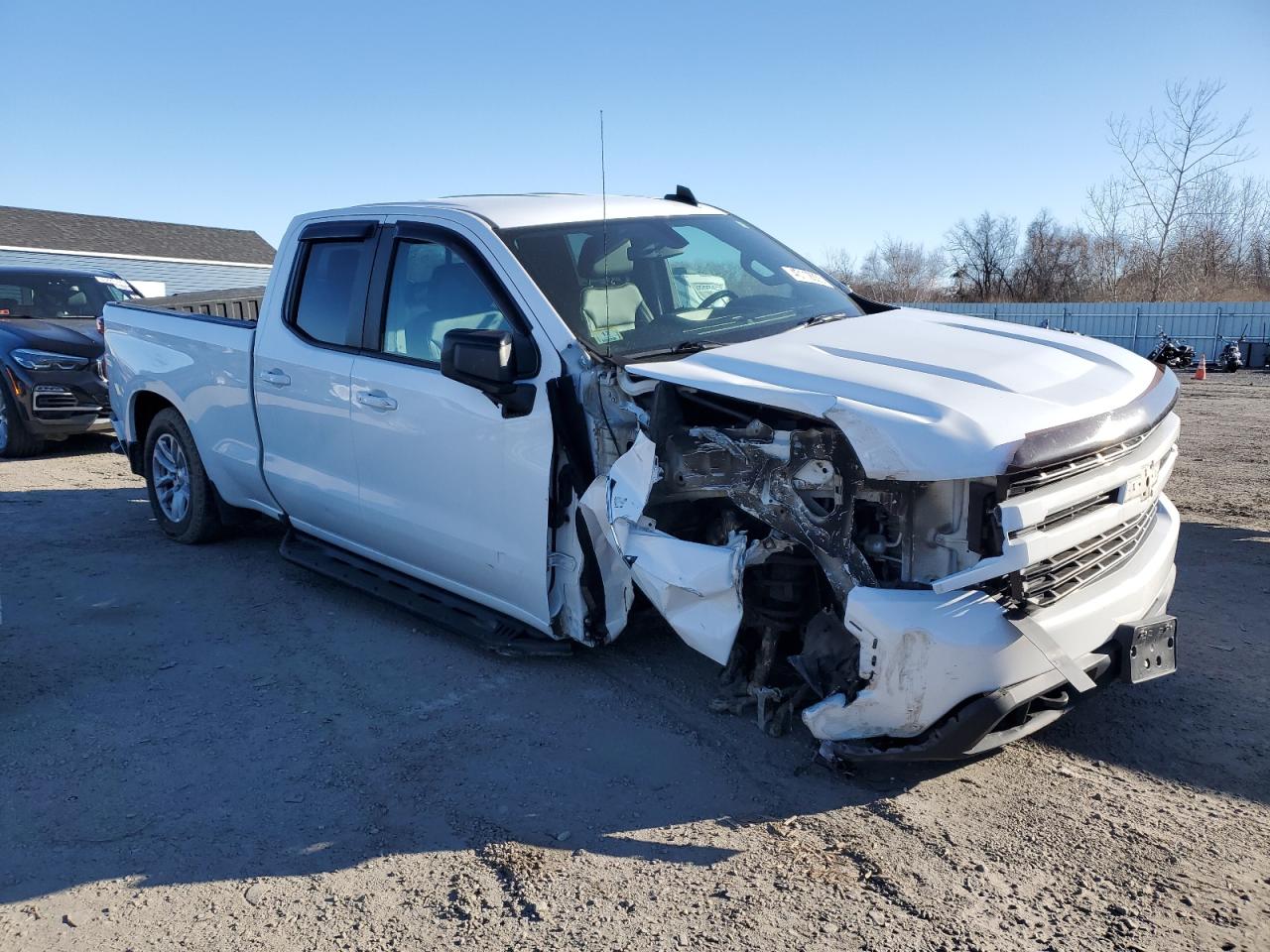 2019 Chevrolet Silverado VIN 1GCRYEED9KZ226917 Copart auction photo, front end / side damage thumbnail 4