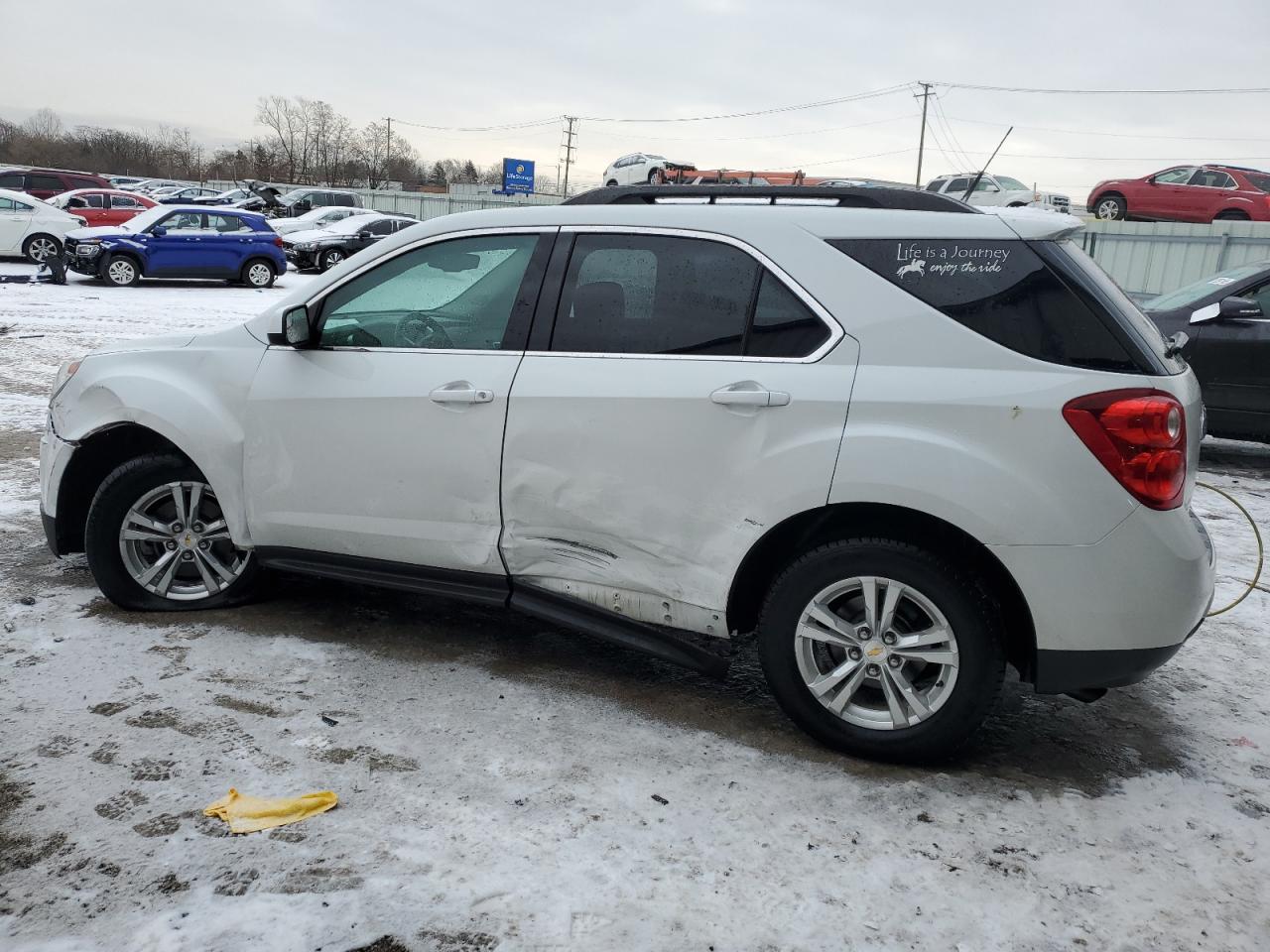 2012 Chevrolet Equinox VIN 2GNALPEK1C1113650 Copart auction photo, side / front end damage thumbnail 2