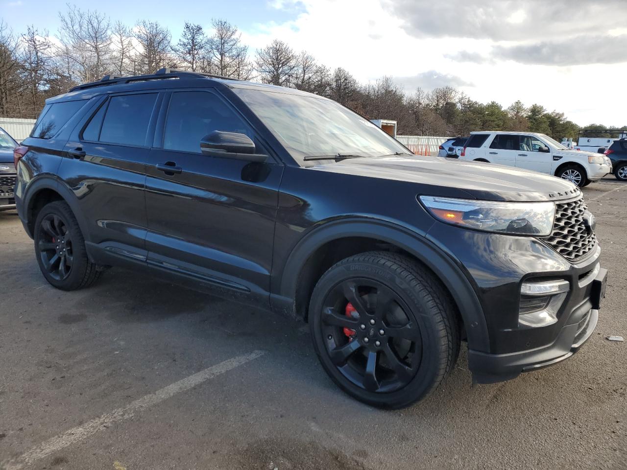 2022 Ford Explorer VIN 1FM5K8GC7NGA65128 Copart auction photo, side / front end damage thumbnail 4