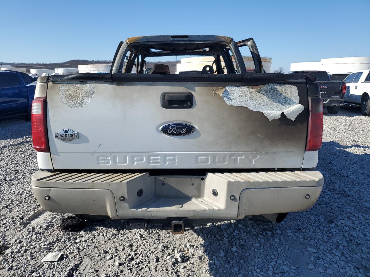 2008 Ford F250 VIN 1FTSW21R48EB40017 Copart auction photo, burn - interior / burn - engine damage thumbnail 6