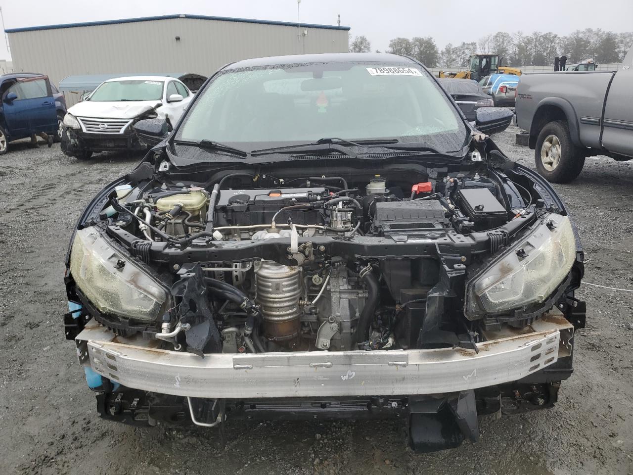 2016 Honda Civic VIN 19XFC2F57GE015337 Copart auction photo, rear end / front end damage thumbnail 5