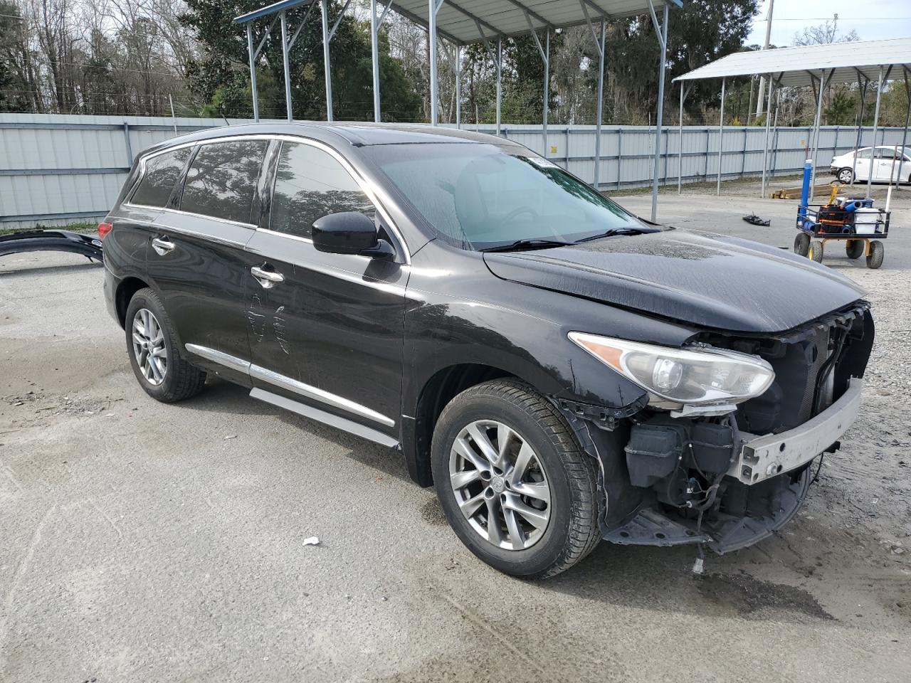 2013 Infiniti JX VIN 5N1AL0MN3DC347131 Copart auction photo, side damage thumbnail 4