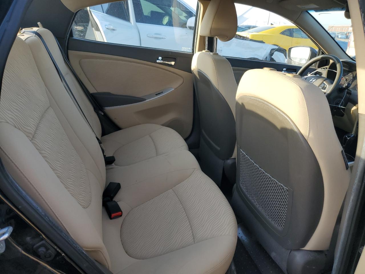 2013 Hyundai Accent VIN KMHCU4AE4DU574923 Copart auction photo, front end / rear end damage thumbnail 12