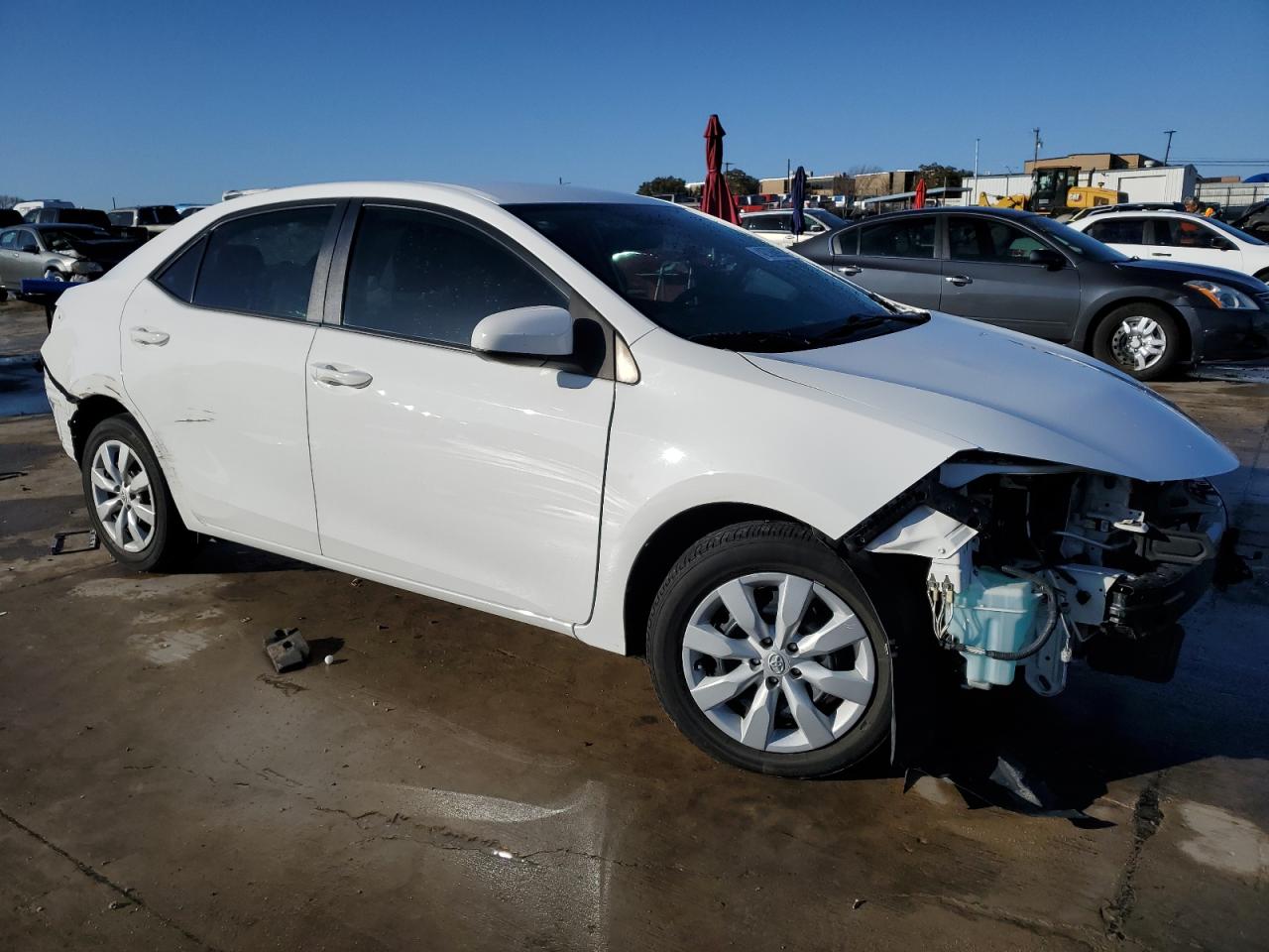 2014 Toyota Corolla VIN 2T1BURHE1EC100445 Copart auction photo, front end / rear end damage thumbnail 4