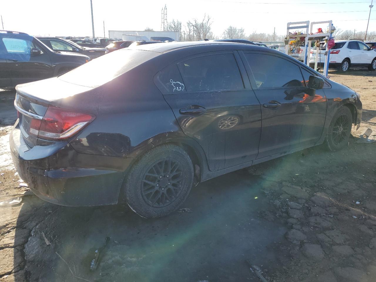 2015 Honda Civic VIN 19XFB2F55FE079152 Copart auction photo, side / front end damage thumbnail 3