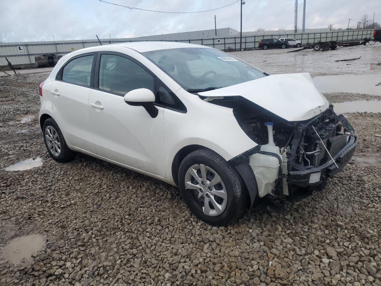 2015 KIA Rio VIN KNADM5A33F6516514 Copart auction photo, front end damage thumbnail 4