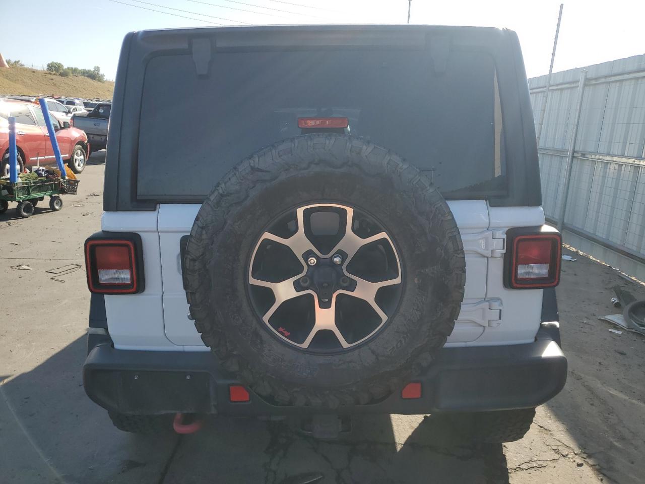 2018 Jeep Wrangler VIN 1C4HJXFG1JW111202 Copart auction photo, front end damage thumbnail 6