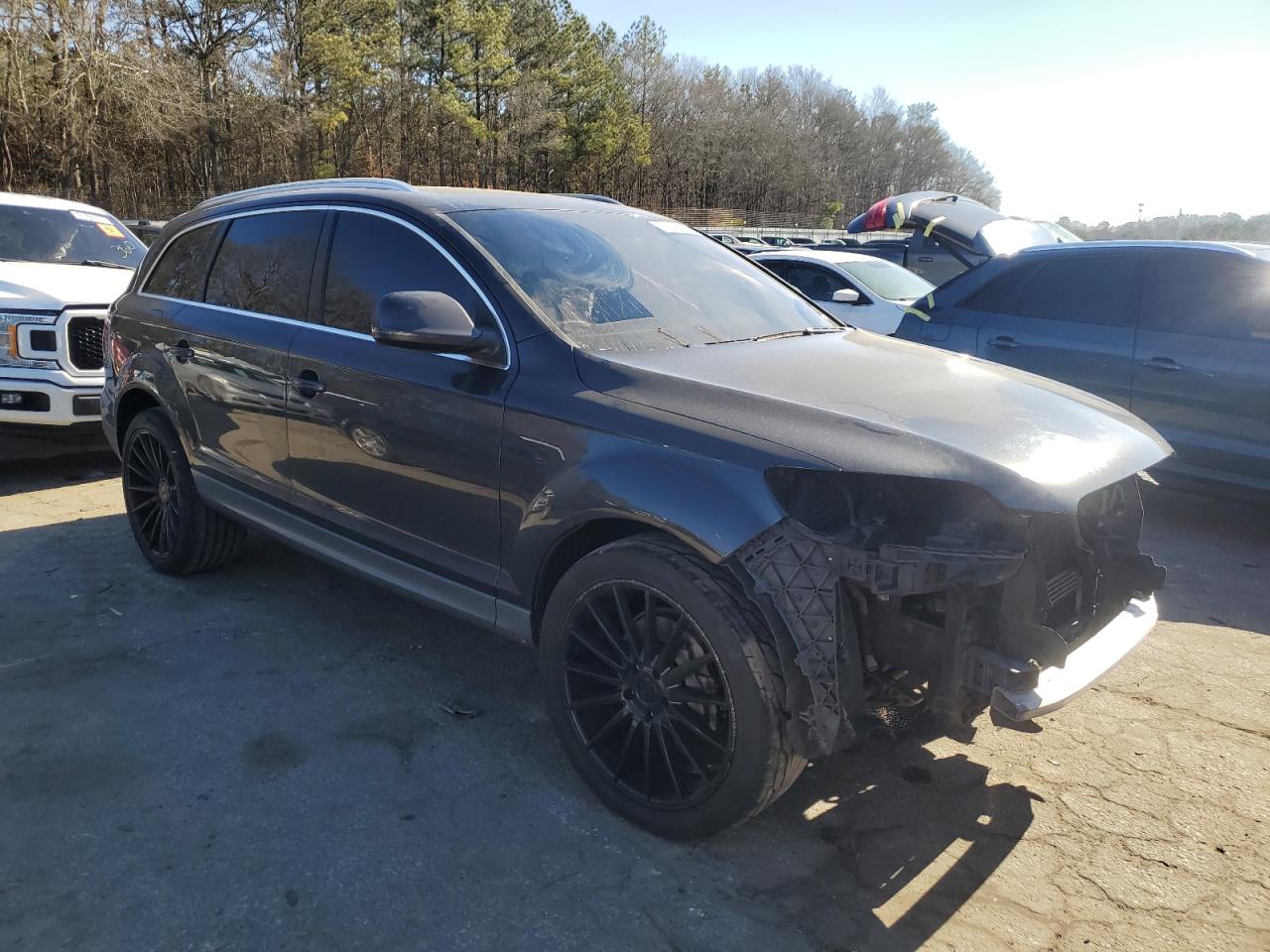2010 Audi Q7 VIN WA1LYAFE8AD002873 Copart auction photo, front end damage thumbnail 4
