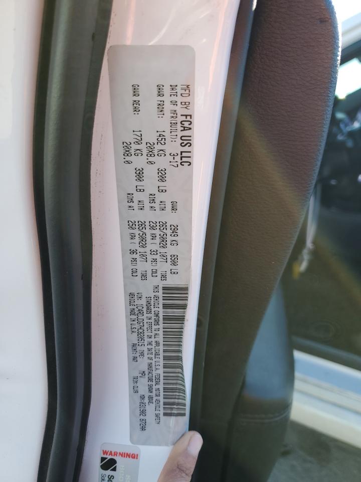 2017 Dodge Durango VIN 1C4RDJDG7HC820515 Copart auction photo, all over damage thumbnail 13