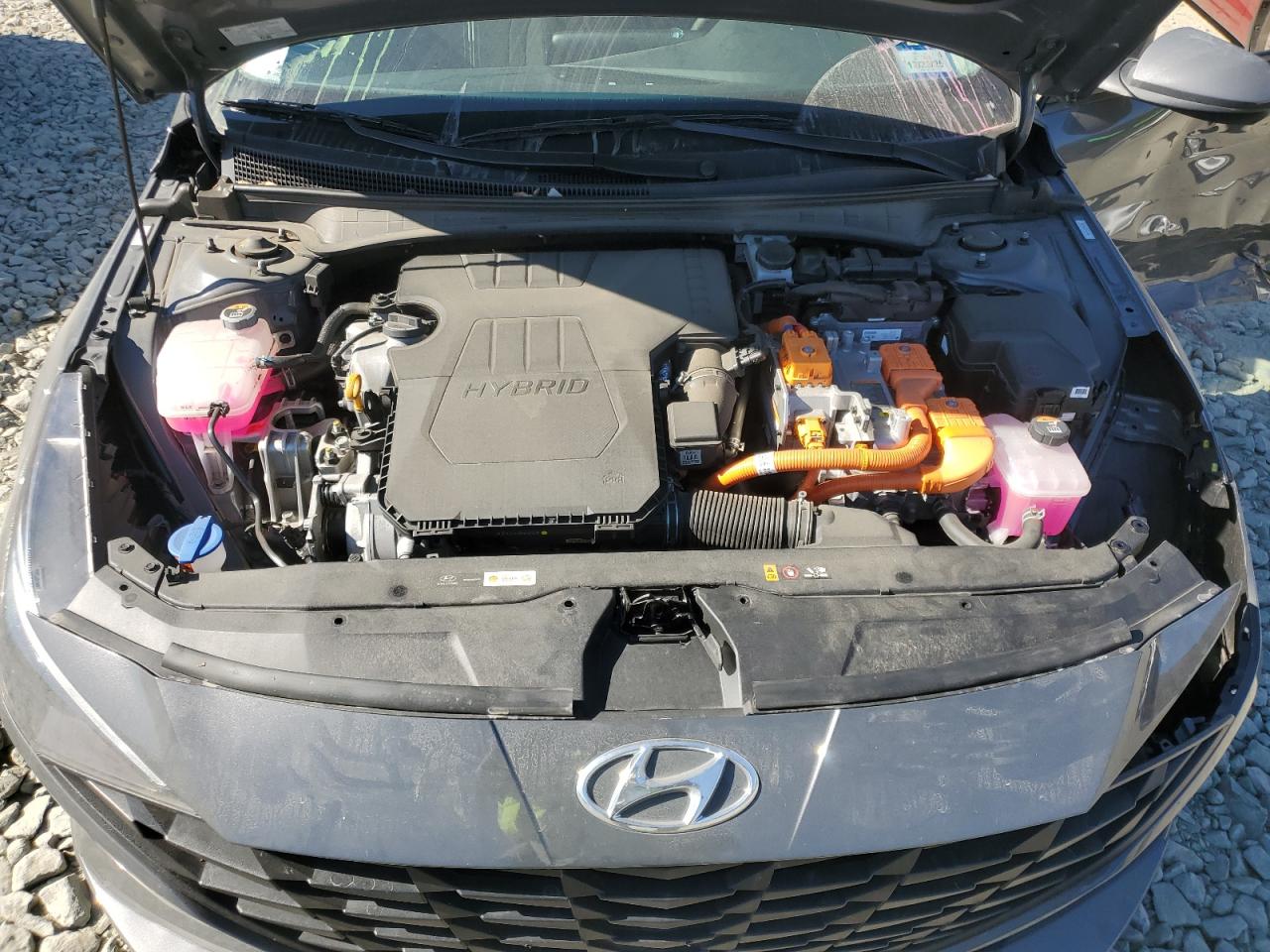 2023 Hyundai Elantra VIN KMHLM4AJ3PU091294 Copart auction photo, side / rear end damage thumbnail 12